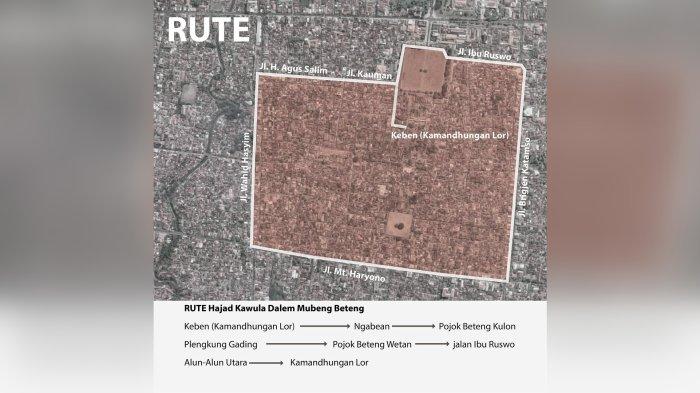 Rute Mubeng Beteng 2023 Keraton Yogyakarta
