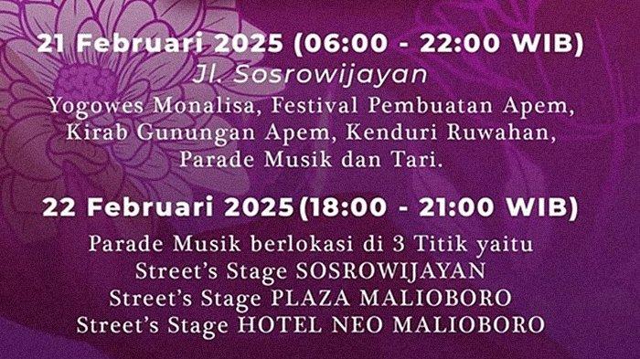 Jadwal Sarkem Fest 2025