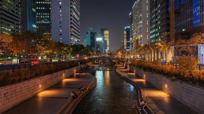 Pemandangan Kota Seoul, Korea Selatan