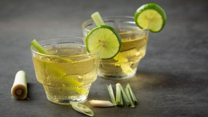 Lemongrass Honey and Lemon Juice Food and beverage products from Lemongrass extract Food nutrition concept