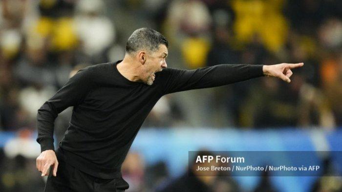 Sergio Conceiçao di semifinal Piala Super Italia atau Supercoppa Italiana antara Juventus vs AC Milan di Kingdom Arena 3 Januari 2025 di Riyadh, Arab Saudi.