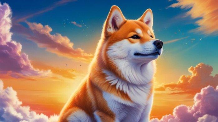 A dog with a long tail is looking at the camera