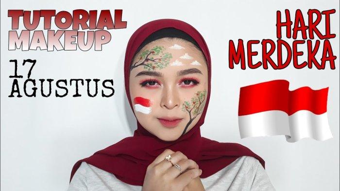 TUTORIAL MAKEUP ART KEMERDEKAAN 17 AGUSTUS  FACE PAINTING KEMERDEKAAN
