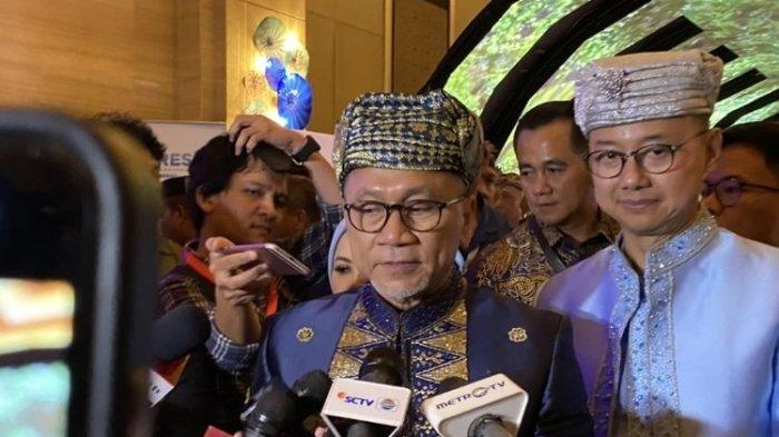 Ketua Umum PAN Zulkifli Hasan alias Zulhas usai Kongres ke-6 PAN di Hotel Kempinski, Jakarta Pusat, Jumat (23/8/2024) petang.