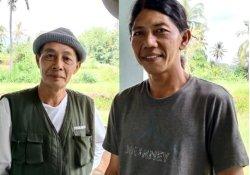 Agus BH (bertopi) bersama Carik