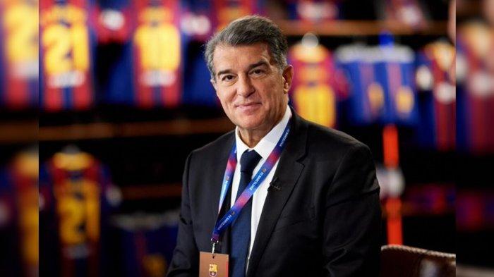Presiden FC Barcelona Joan Laporta
