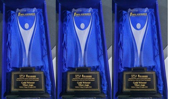 GOLD: Penghargaan tertinggi, GOLD, untuk Tribun Jogja yang memuat cover terbaik pada terbitan Jumat Pahing, 23 Agustus 2024,