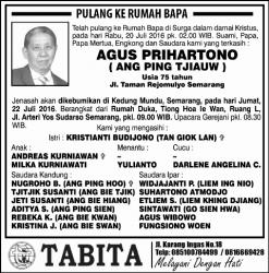 Berita Duka Cita Agus Prihartono - Tribunjogja.com