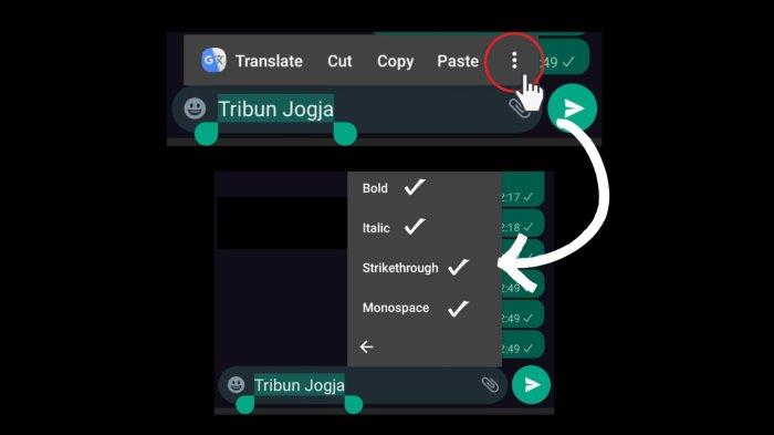 Begini Cara Membuat Teks di WhatsApp Menjadi Tebal, Miring, atau Tercoret