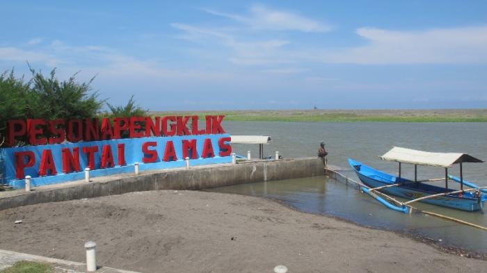 Salah satu sudut pemandangan di Pengklik, Pantai Samas.