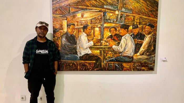 Pelukis Asal Jogja 'Pertemukan' Pemimpin Bangsa Ngobrol Santai di  Angkringan - Tribunjogja.com