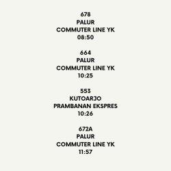 Jadwal KRL Jogja Solo