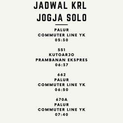 jadwal krl jogja solo hari ini