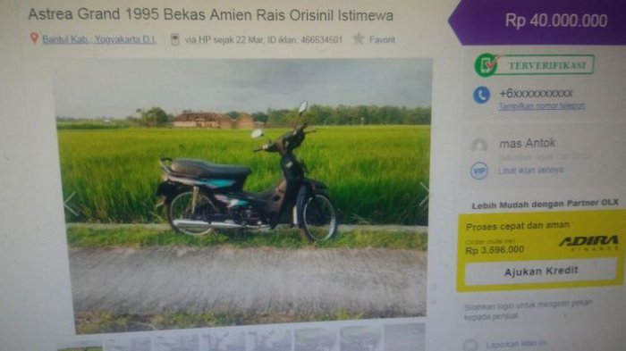 Reaksi Hanafi Rais Tentang Kabar Motor Astrea Grand Bekas Amien Rais ...