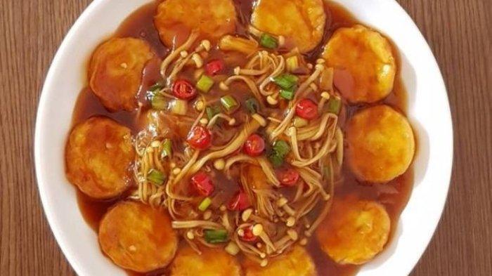 Tofu Enoki Pedas