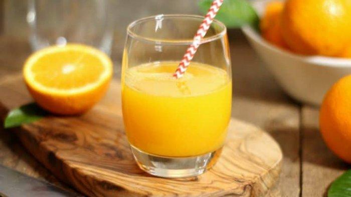 Ilustrasi jus jeruk segar