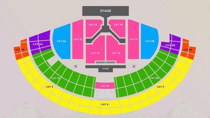 Seat plan for smtown live 2023 in Jakarta