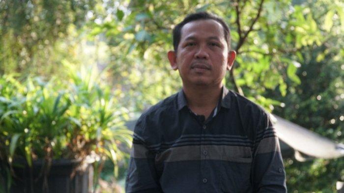 Sutarno mantan karyawan pabrik garmen PT Mataram Tunggal Garment di Dusun Balong, Desa Donoharjo, Kapanewon Ngaglik, Kabupaten Sleman, Daerah Istimewa Yogyakarta (DIY).