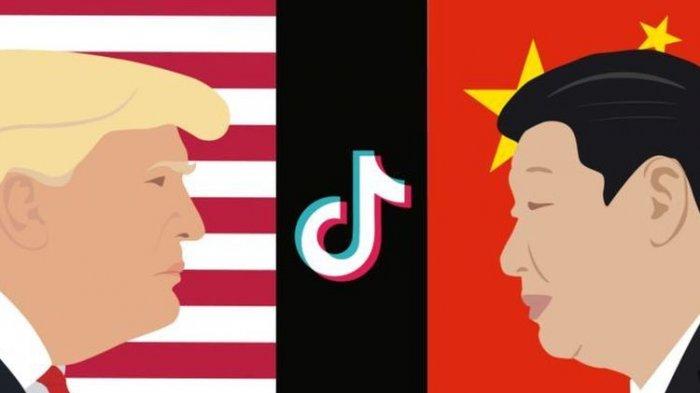 Ilustrasi TikTok di tengah perseteruan Amerika Serikat yang dipimpin Donald Trump dengan China yang dikomandoi Xi Jinping.