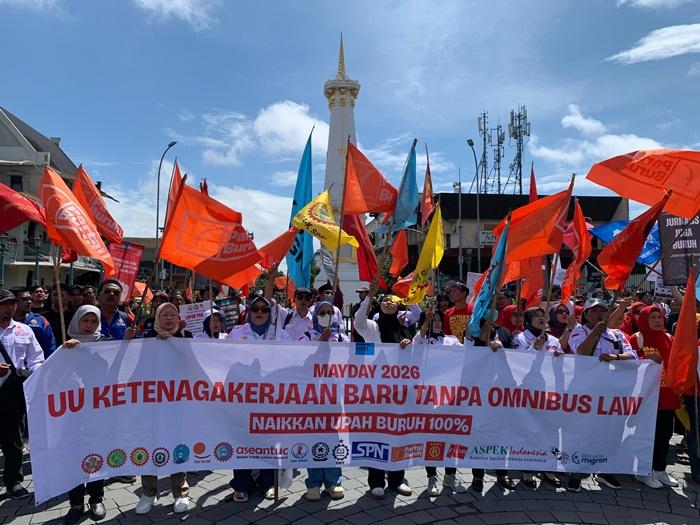 Dua Tahun Pemerintahan, Buruh DIY Beri Rapor Merah Ketenagakerjaan