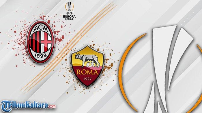 AC Milan vs AS Roma di Liga Europa. (TribunKaltara.com/Cornel Dimas Satrio K)