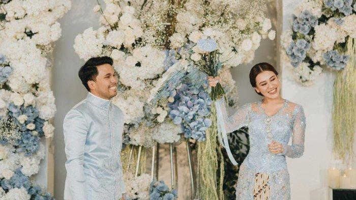 Momen pertunangan Aaliyah Massaid dan Thariq Halilintar kemarin Minggu (23/6/2024). (@aaliyah.massaid)
