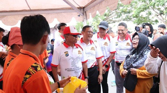 Acara meriahkan Hari Jari Polda Kaltara ke-7 berlangsung meriah, ada pasar murah, senam sehat, hingga pemeriksaan kesehatan gratis di area Tebu Kayan.