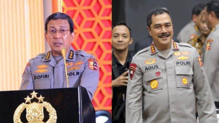 Ahmad Dofiri dan Agus Andrianto (kanan). Sosok Komjen Pol Ahmad Dofiri disebut-sebut Jenderal Polri yang punya kans besar masuk bursa Wakapolri saat mutasi Polri 2024. Cek profil dan rekam jejak lulusan terbaik Akpol 1989 itu di sini.