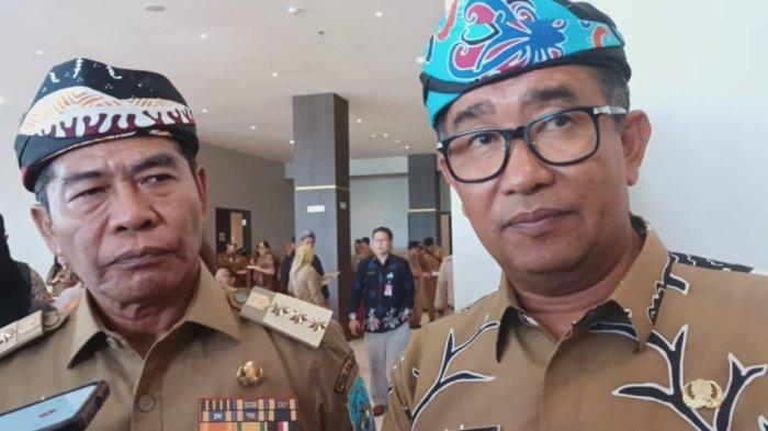 PJ Gubernur Kalimantan Timur, Akmal Malik (kanan) bersama Gubernur Kaltara Zainal Paliwang.