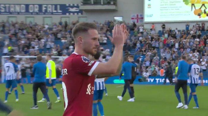 Alexis Mac Allister apresiasi fans Brighton usai laga melawan Liverpool