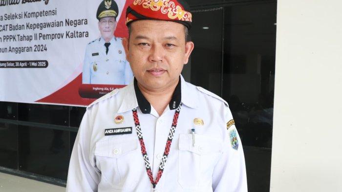 PESAN KE PPPK - Plt Kepala BKD Kaltara, Andi Amriampa saat ditemui pada Kamis (24/4/2025) lalu. Pelaksana Tugas (Plt) Kepala Badan Kepegawaian Daerah ( BKD ) Kalimantan Utara ( Kaltara ), Andi Amriampa, beri enam pesan khusus kepada 1.197 Pegawai Pemerintah dengan Perjanjian Kerja ( PPPK ) yang akan dilantik pada Senin 23 Juni 2025 besok. (TribunKaltara.com/Desi Kartika Ayu)