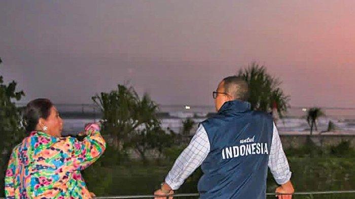 Anies Baswedan saat bertemu dengan Susi Pudjiastuti di Pangandaran, Jawa Barat (Instagram/@aniesbaswedan)