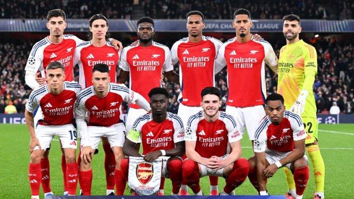 Skuad Arsenal di Liga Champions 2024/2025.