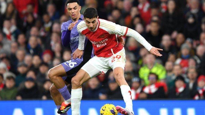 Arsenal vs Liverpool di Liga Inggri, Mingu (4/2/2024). (Twitter/@Arsenal)