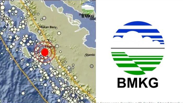 BMKG sebut gempa terkini di barat daya Pesisir Selatan, Sumatera Barat miliki magnitudo 3.4.