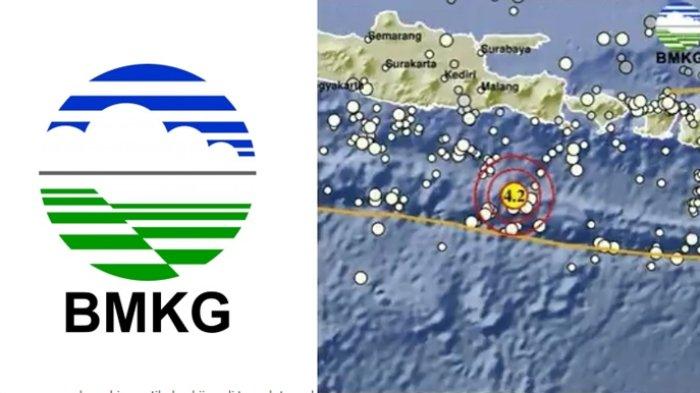 Dalam rilis terbarunya, BMKG sebut gempa terkini yang guncang barat daya Jember, Jawa Timur miliki magnitudo 4.2.