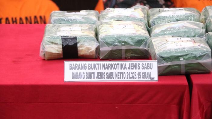 SELAMATKAN WARGA - Barang bukti narkoba, jenis sabu yang berhasil diamankan jajaran Polda Kaltara sejak sebulan terakhir.