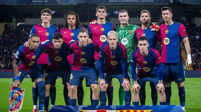 Skuad Barcelona di Liga Champions musim 2024/2025. (Twitter / @FCBarcelona)
