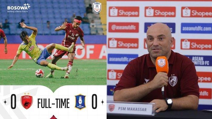 Pasukan Bernardo Tavares di PSM Makassar tak mampu kalahkan BG Pathum United dalam ajang ASEAN Club Championship.