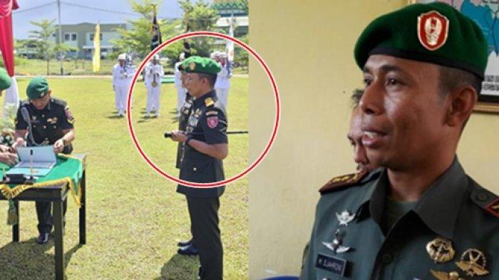 DANREM 092 MAHARAJALILA - Foto Brigjen TNI Mohammad Sjahroni saat Sertijab Danrem 092 Maharajalila (dalam lingkaran), dan foto saat Brigjen TNI Mohammad Sjahroni jabat Dandim OKU. Berikut ini profil Brigjen TNI Mohammad Sjahroni yang kini jabat Danrem 092 Maharajalila hasil mutasi TNI terbaru 2025, jebolan Akmil 1997 yang berlatar Kopassus