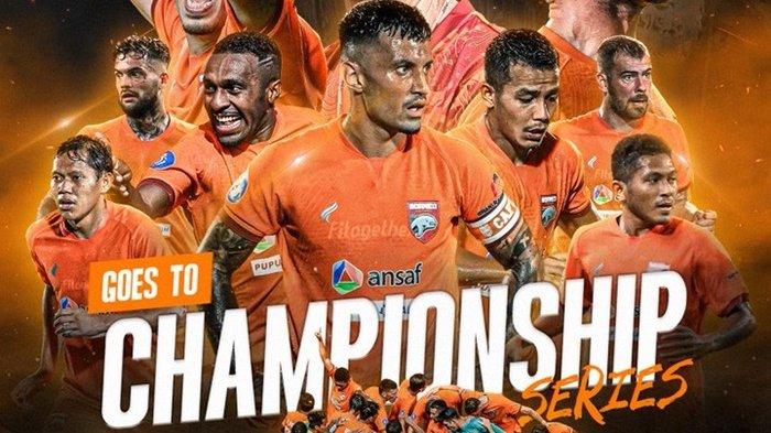 Borneo FC memastikan diri sebagai tim pertama yang masuk dalam zona Chamionship Series, usai menumbangkan Persebaya Surabaya di pekan 28 Liga 1, dengan skor 2-1.