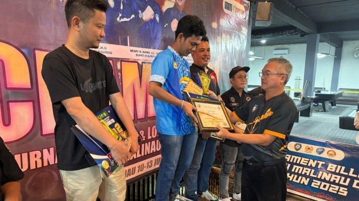 Turnamen Billiard Bupati Malinau Cup 2025 Usai, Piter dari Bulungan Bawa Pulang Hadiah Rp 15 Juta