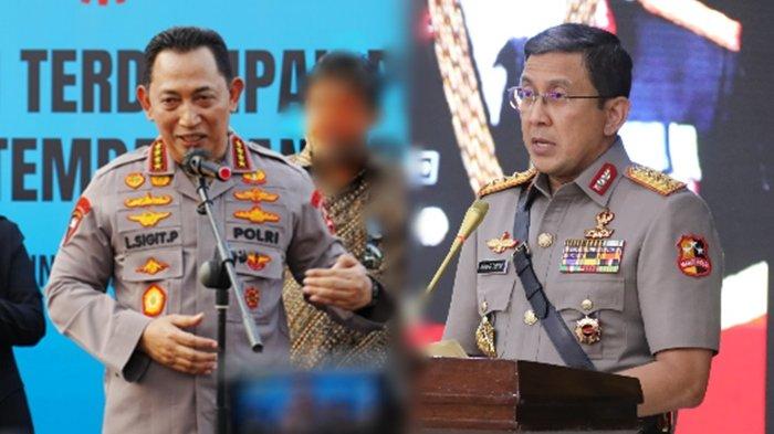 CALON WAKAPOLRI - Foto Kapolri Jenderal Listyo Sigit Prabowo (kiri) bersama Wakapolri Komjen Ahmad Dofiri (kanan). Berikut ini tiga kriteria calon Wakapolri yang tepat untuk menggantikan Komjen Pol Ahmad Dofiri saat mutasi Polri terbaru 2025 menurut Indonesia Police Watch ( IPW ).