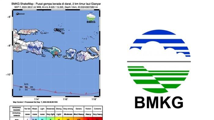 Cek daftar lengkap daerah yang rasakan gempa Gianyar, Provinsi Bali pada Sabtu 7 September 2024 pagi ini, lengkap penjelasan BMKG terbaru.