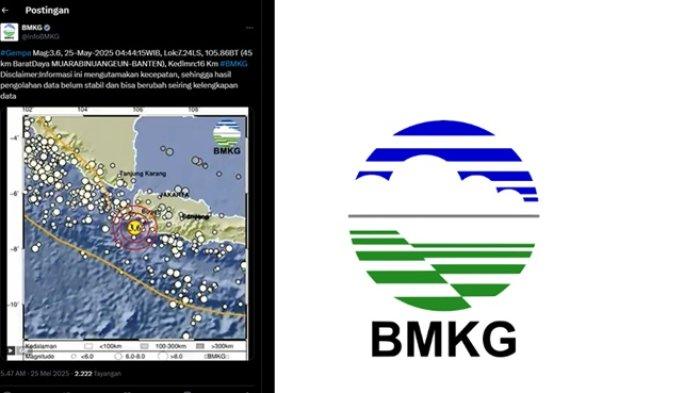 GEMPA MUARA BINUANGEUN- Dalam rilisnya, BMKG sebut pusat gempa terkini berada 45 km di barat daya Muara Binuangeun, Banten. Cek magnitudo dan titik koordinat gempa hari ini di Muara Binuangeun.