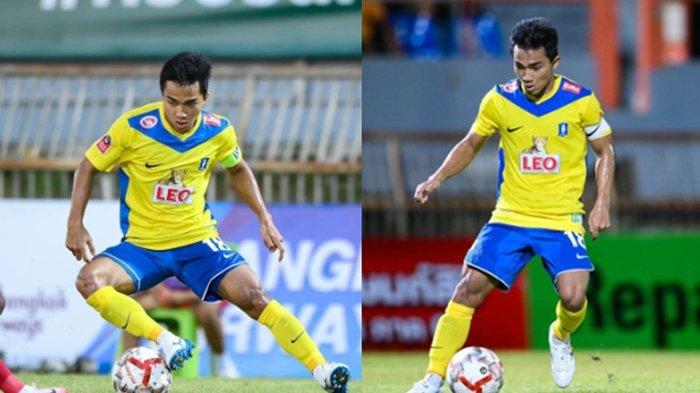 FOTO Chanathip Songkrasin. Seperti Latyr Fall, Chanathip Songkrasin juga jenderal lapangan tengah BG Pathum United di Liga 1 Thailand.