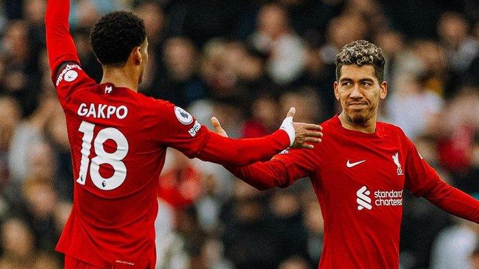 Cody Gakpo dan Firmino saat membela Liverpool
