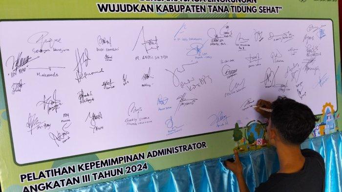 Dinkes Tana Tidung gelar deklarasi bebas ODF di Gedung Pendopo Djaparudin Tideng Pale, Rabu (16/10/2024).