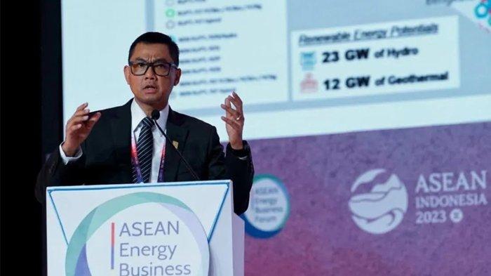 Dirut PT PLN (Persero), Darmawan Prasodjo di ASEAN Ministers on Energy Meeting (AMEM) ke-41 di Bali, Kamis, (24/8/2023)