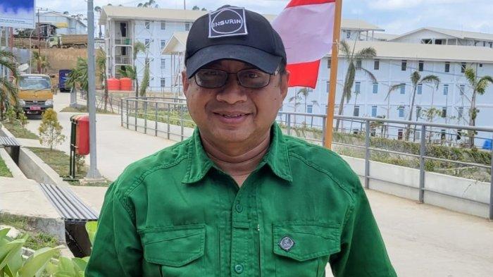 Dr Isradi Zainal, Rektor Universitas Balikpapan saat berada di kawasan proyek pembangunan Ibu Kota Nusantara (IKN).